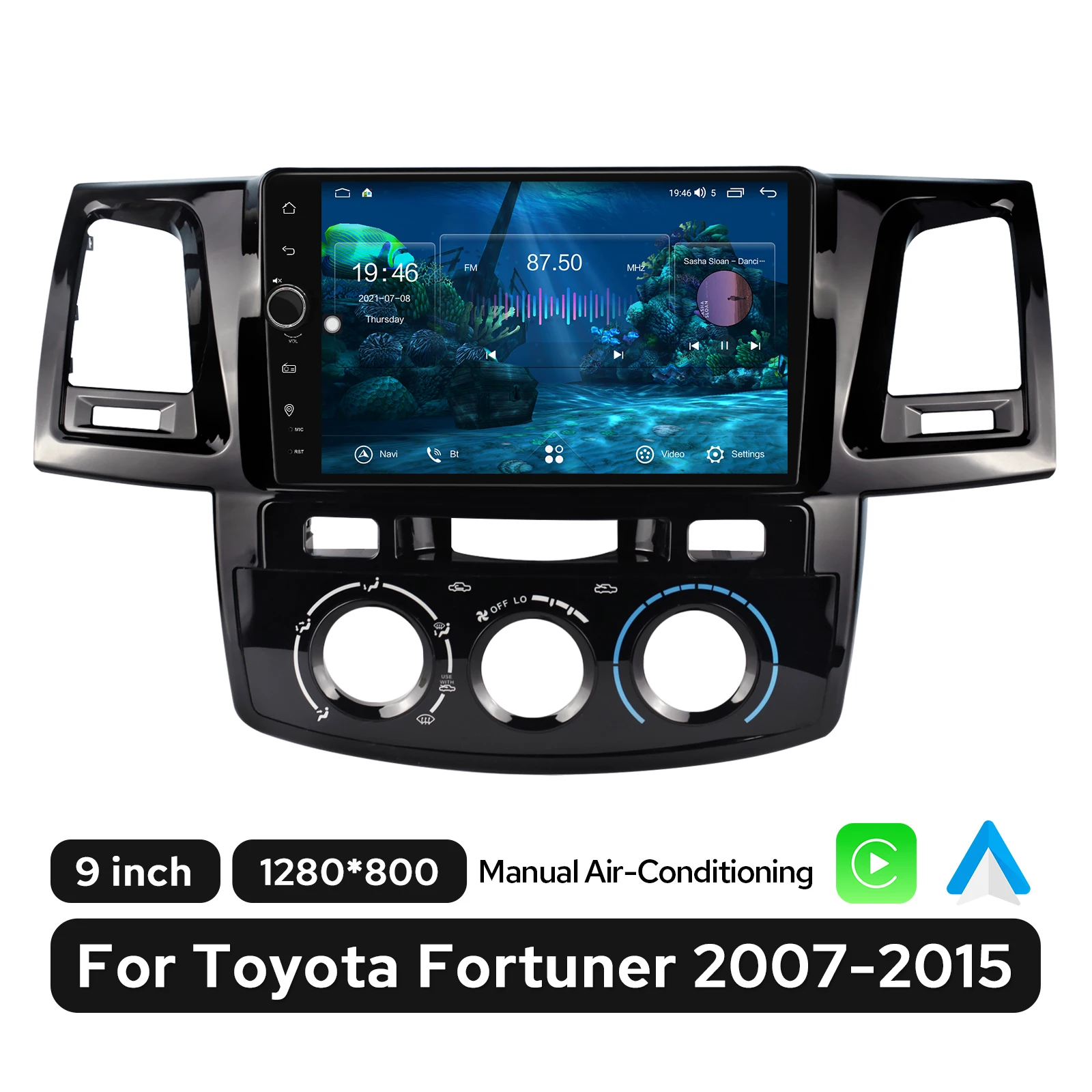 

Автомобильный мультимедийный плеер JOYING, плеер на Android, с 9 "экраном, GPS, для TOYOTA Fortuner, Hilux, 2007-2015