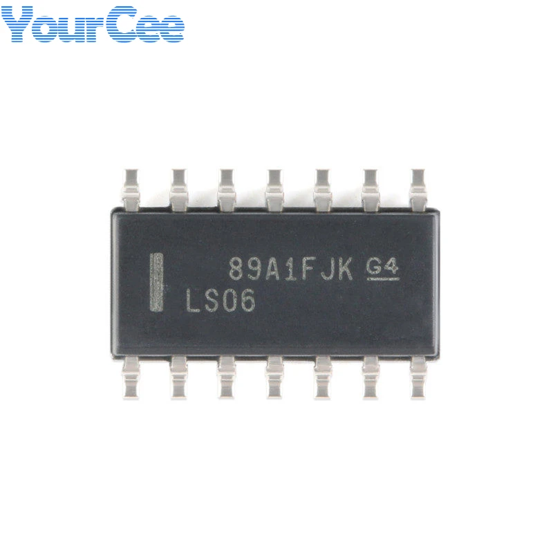 

5 шт. SN74LS SN74LS06 SN74LS06DR SOIC-14 высоковольтный выход шесть инверторных буферов/микросхем драйвера