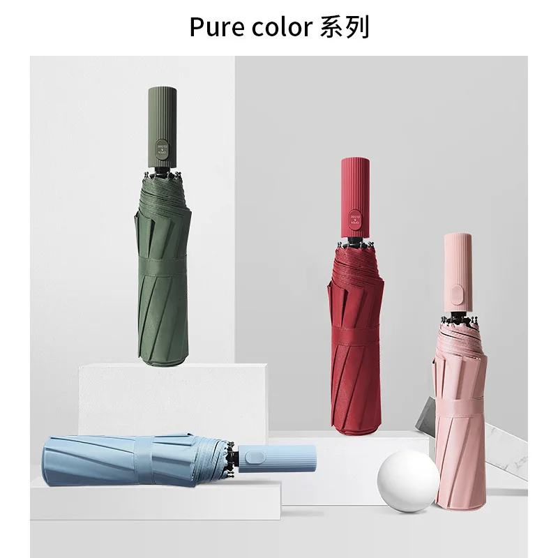Xiaomi Automatic Umbrella UV Black Glue Sunshade 10 Umbrella Bones Glue Sunscreen Anti-ultraviolet for Men Women