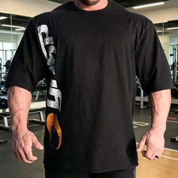 New 2026 Men's Outdoor Quick-drying Fitness Jogging T-shirt Fashion Trend Sport Breathable Sweat-absorbing Short Sleeves T-shirt 1