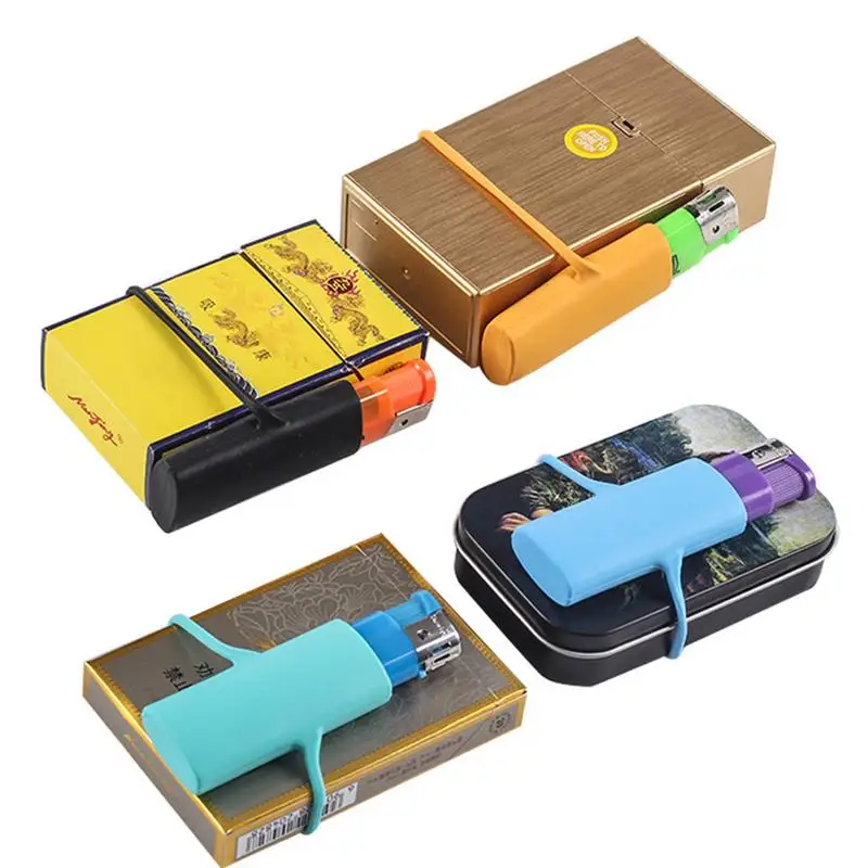 1pcs Silicone Lighter Case Silicone Lighter Sleeves Wrap Around Tobacco