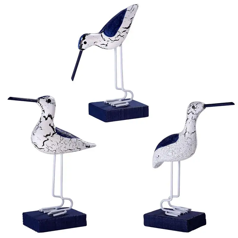 Средиземноморский декор, 3 шт., искусственная птица, украшение для морского дна, украшение для птиц, центральный кусок