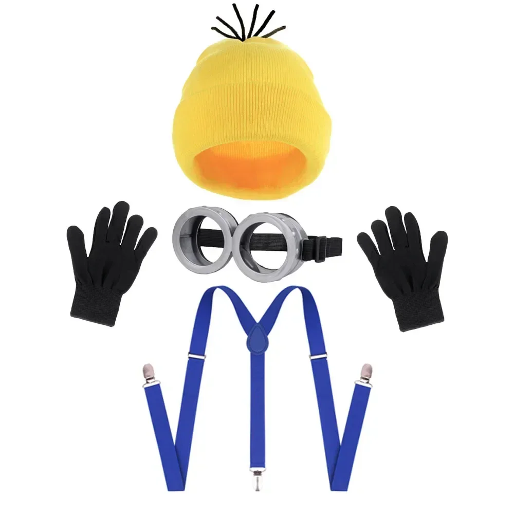 Movie Adult Clothing Minions Goggles and Hat Set Role Playing Accessories Makeup Ball Party Holiday Costumes halloween costume superhero costume anime bodysuit costume men cosplay costume masquerade costume pilot jumpsuit costume children animal jumpsuit costume