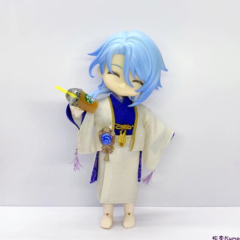 

Anime Genshin Impact Kamisato Ayato OB11 OB22 Doll Clothes Material Package Cosplay Prop