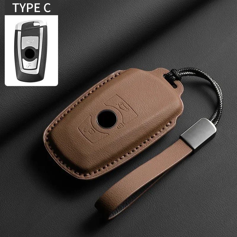 Premium Leather Car Key Case Cover with Sleek Design