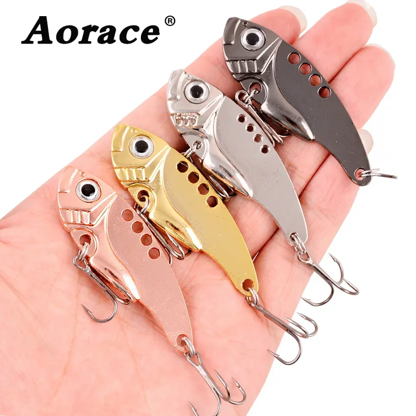 1PCS Fishing VIB Metal Lures 3g-15g Artificial Hard Bait Minnow Wobbler  Baits Pike Vibration Jig Fish Carp Bass Fishing tackle