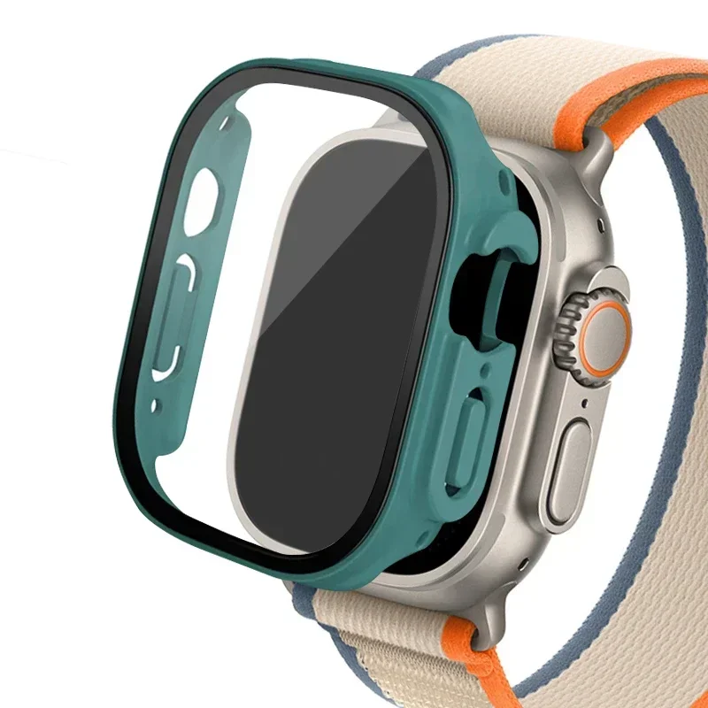 Enhanced Protective Case with Tempered Glass Screen Protector for Apple Watch Ultra (49mm)