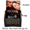 Titanic Movie Black Wooden Music Box, 18 Notes My Heart Will Go On Love Musical, Romantic Wife Girlfriend Birthday Gift Souvenir 2