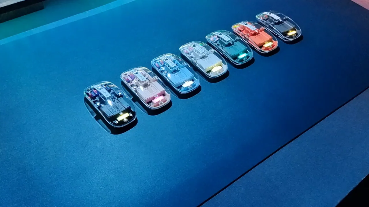 Transparent Wireless and Bluetooth Rechargeable Mouse Wireless Optical ...