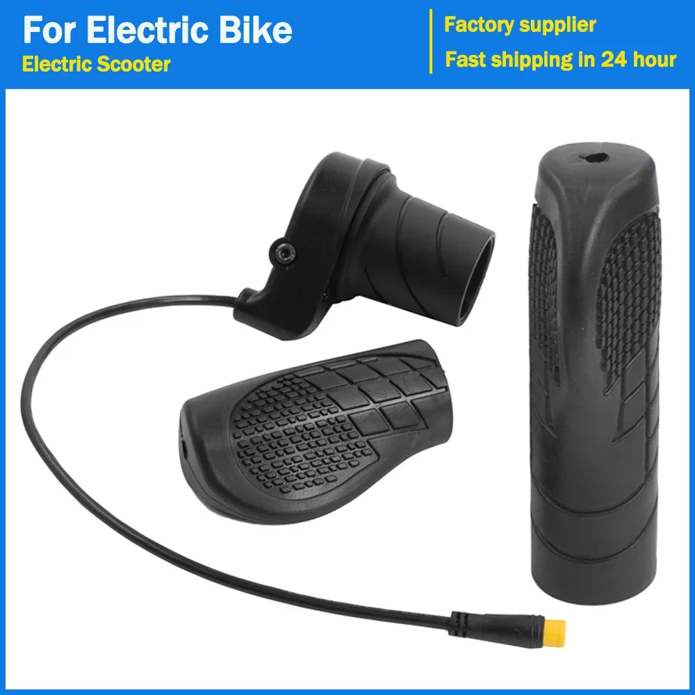 

Electric Bike Side Half Twist Throttle 76X/FT-76X Right Hand Accelerator Handle Bicycle Waterproof 3pin WP Plug Thumb Throttles