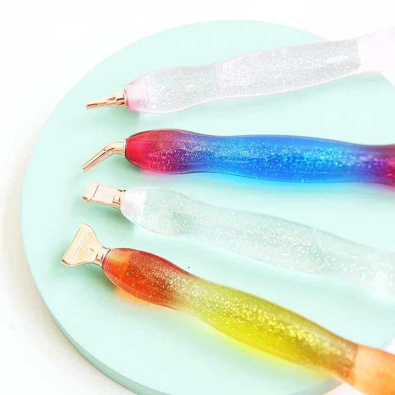 Set Penne Per Diamond Painting 5D Con 5 Testine Ricambio + Rullo E Argilla - Accessori Completi Per Pittura Con Diamanti - Foto 7