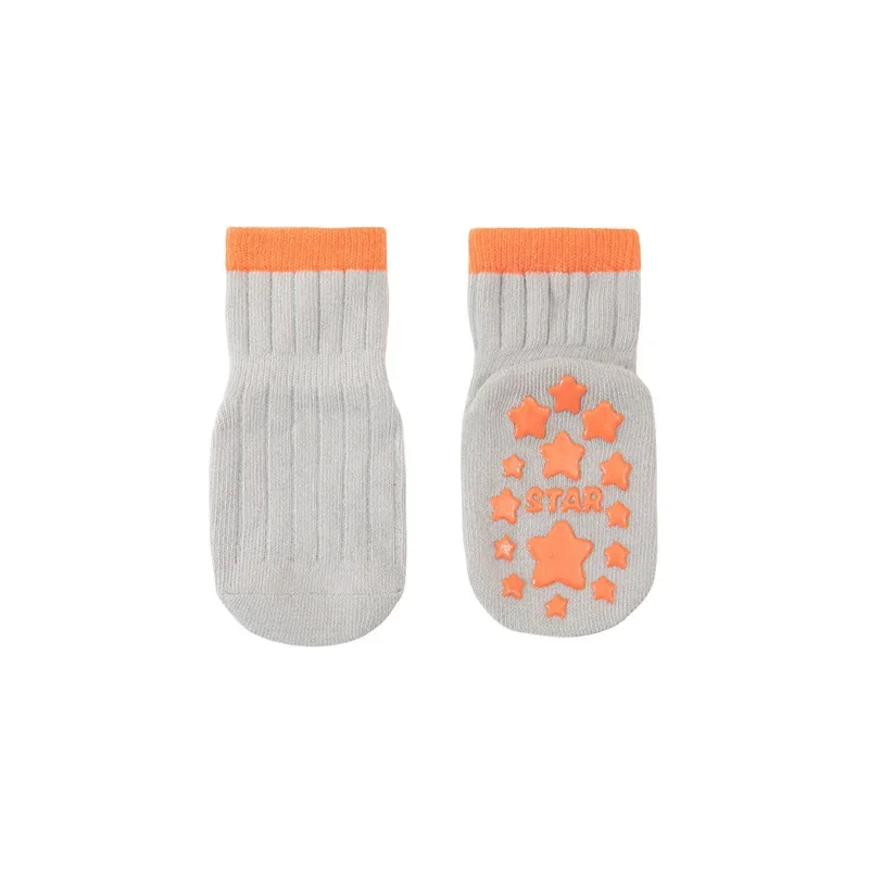 Baby Spring Summer Floor Socks 100% Cotton Rubber Anti-slip Socks for Newborn Infant Toddler Socks 0-5Y