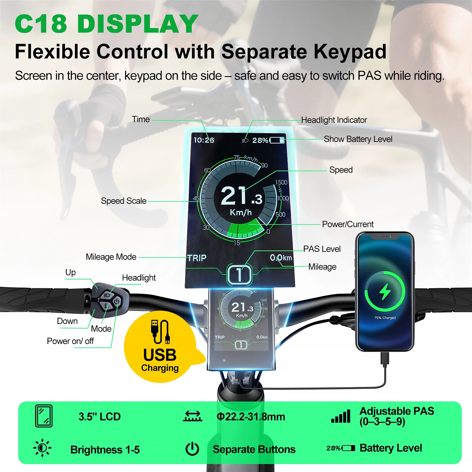USB 포트가 있는 오리지널 컬러풀 디스플레이 UART CAN 프로토콜 LCD 미터(품절, 주문하지 마세요)