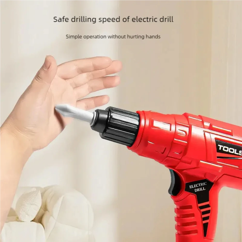 WizKidz Electric Drill & Construction Toy Set For Boys & Girls Safe Toddler Pretend Play Tools Child-Friendly Roleplay Equipment 2