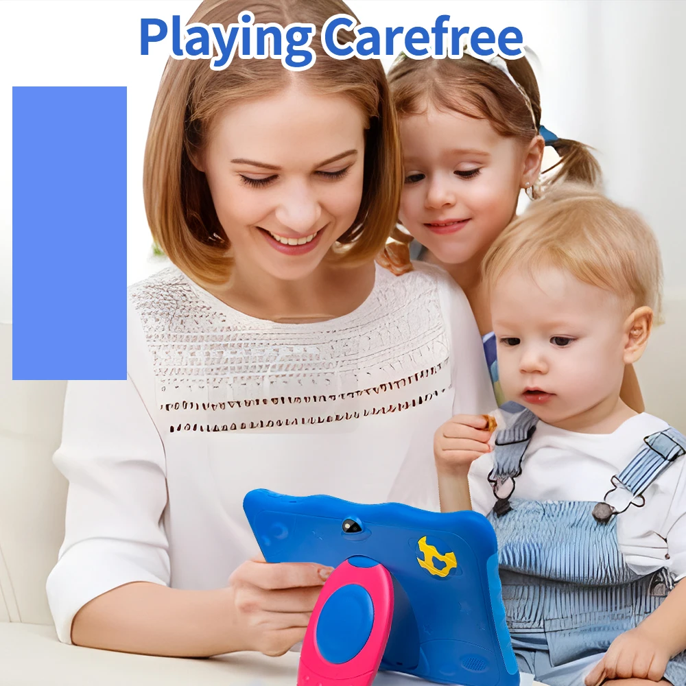 5G WiFi Kids Tablet Android 12 Quad Core 32GB Learning Education Tablet for Kids with Dual Cameras Toy Gift for Toddler 3