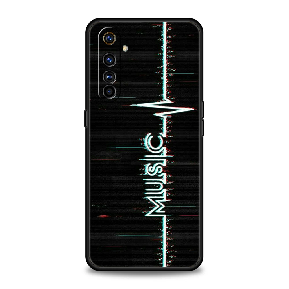 Stylish Music-Themed Soft TPU Phone Case Cover