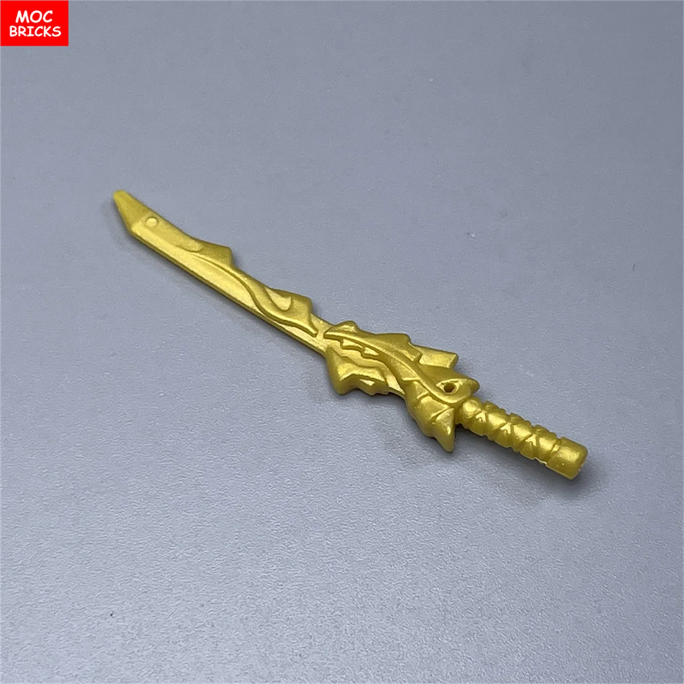 MOC 벽돌 액션 피규어, 닌자 무기 소드 드래곤 액세서리, 조립 빌딩 블록, 어린이 장난감, 4cm, 9 개