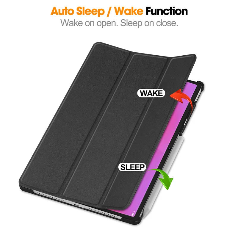 Premium Trifold Leather Hard Stand Cover