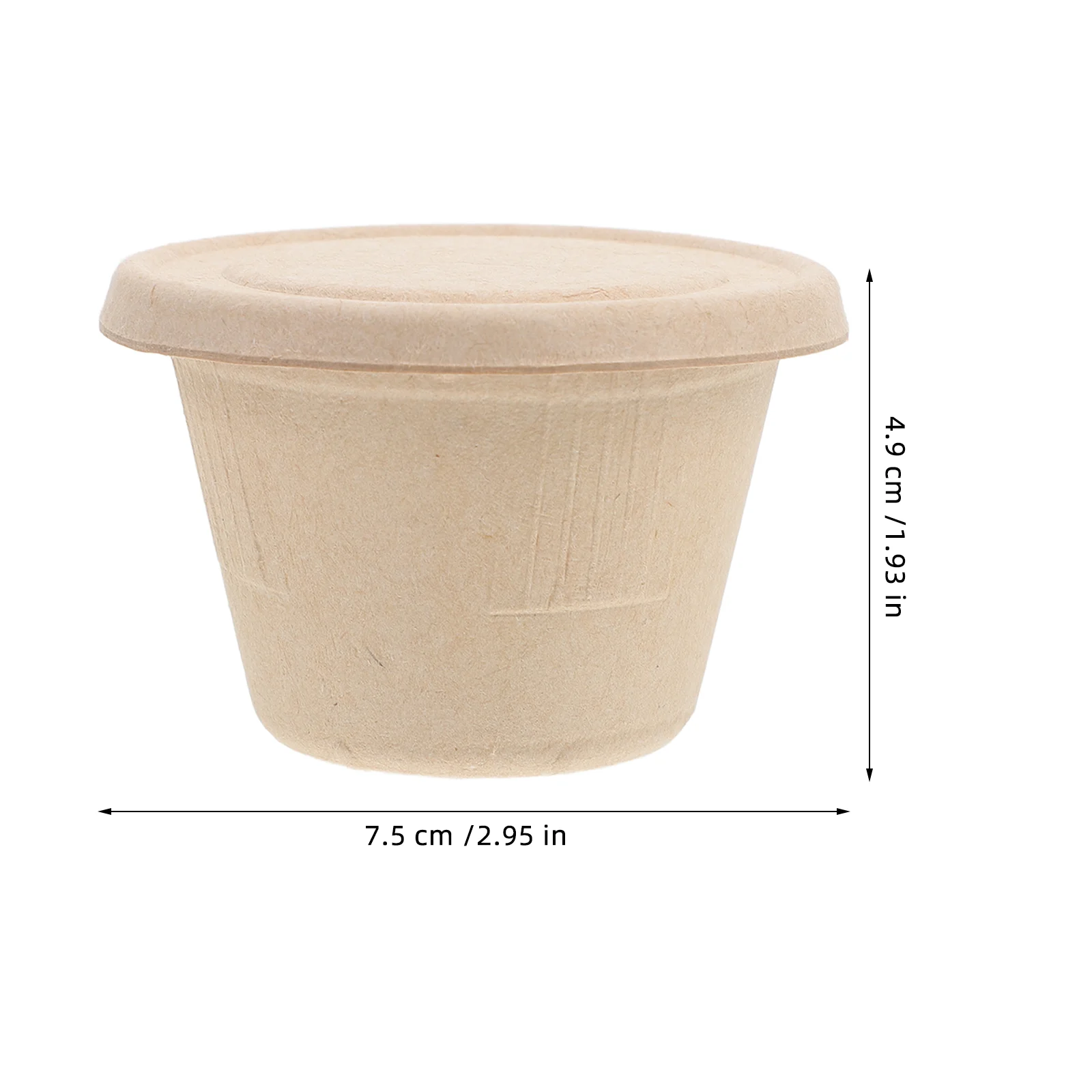 50 Pcs Pulp Cups Sauce Containers Lids Condiment Cups Drinkware Kitchen Dining Bar Home Garden Small Pulp Sealing
