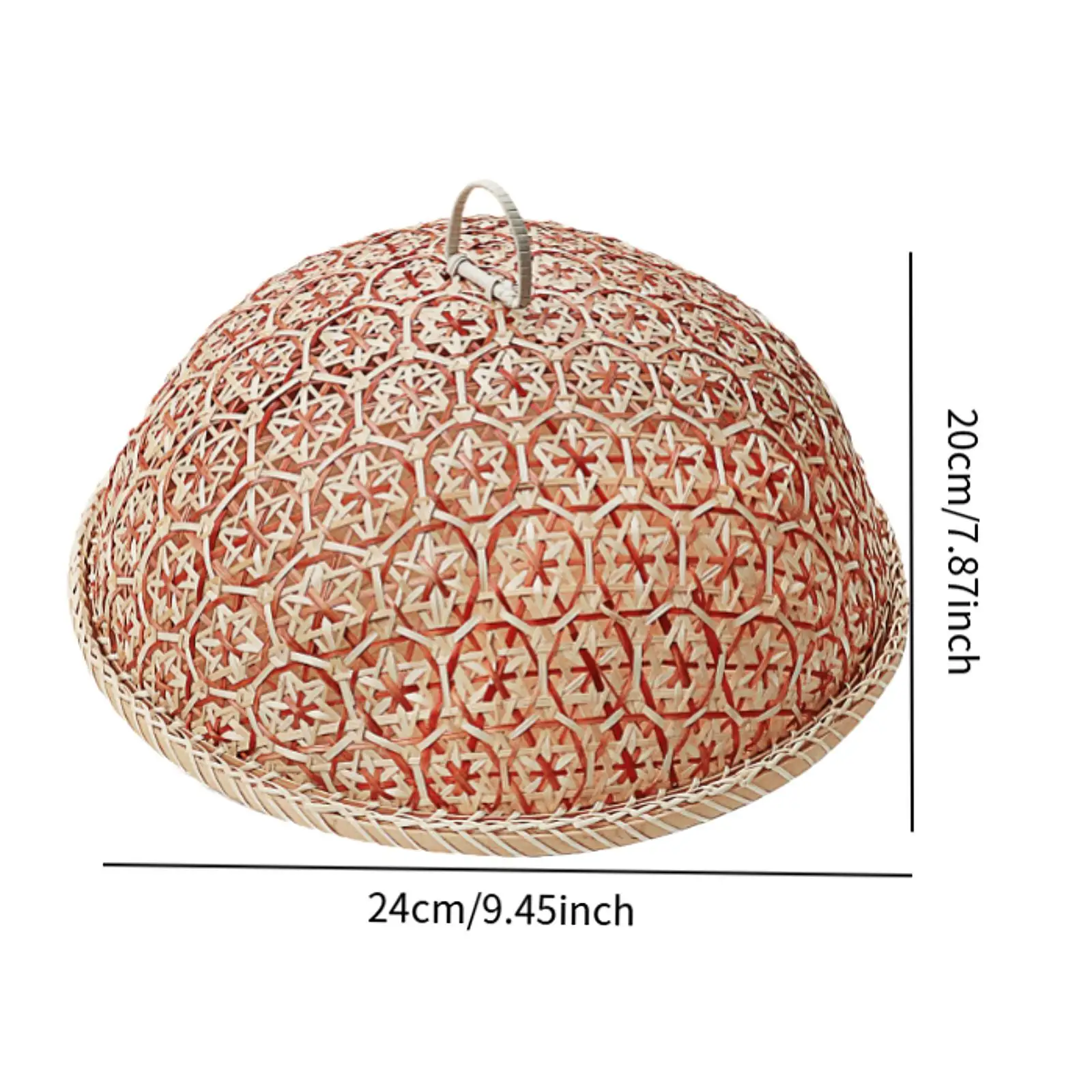 Handmade Bamboo Food Cover Tray Breathable Tableware Cover Outdoor Picnic Food Protector Home Kitchen Gadgets
