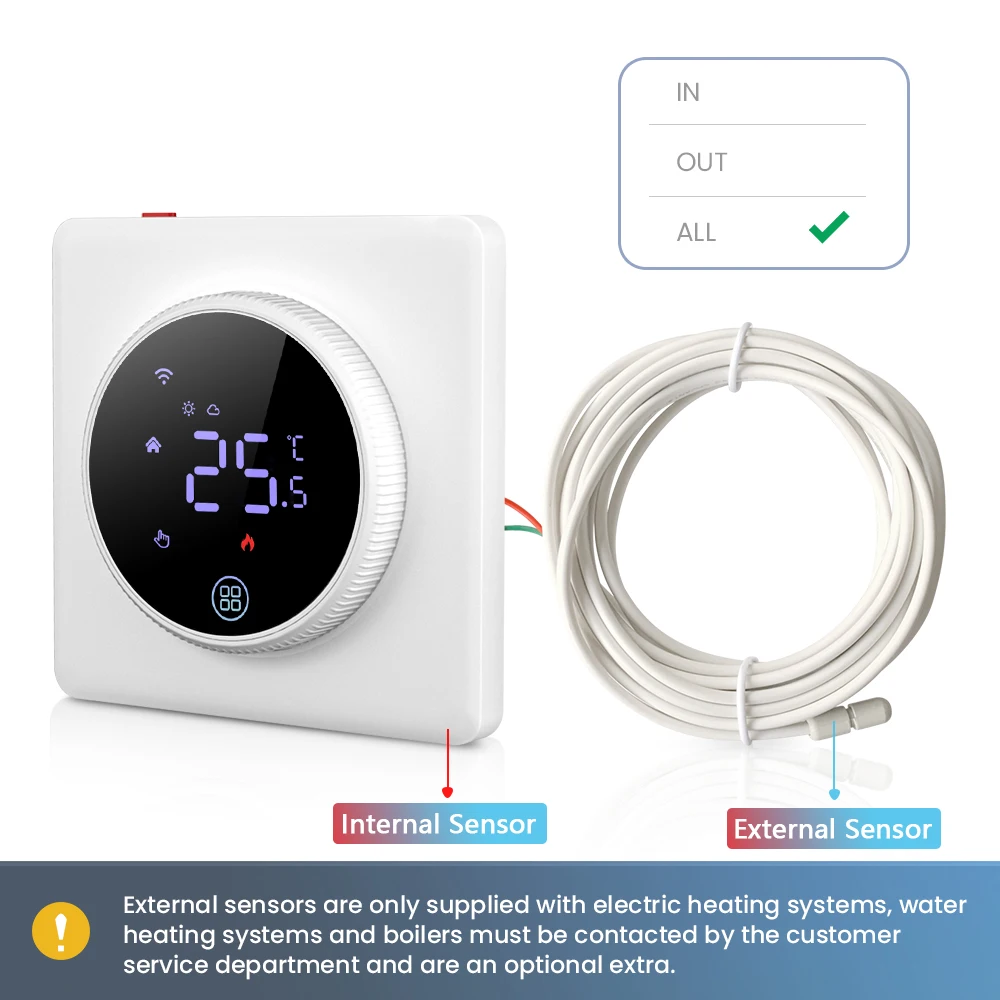 WiFi Smart Thermostat, Heating Temperature Controller ,Work for Alexa Google hom