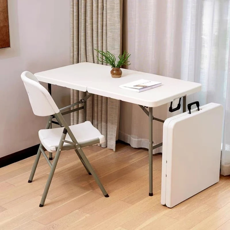 1.2M Length Folding Picnic Table Outdoor Foldable Camping Table Portable Handle Design Super Load Bearing Sturdy Desk
