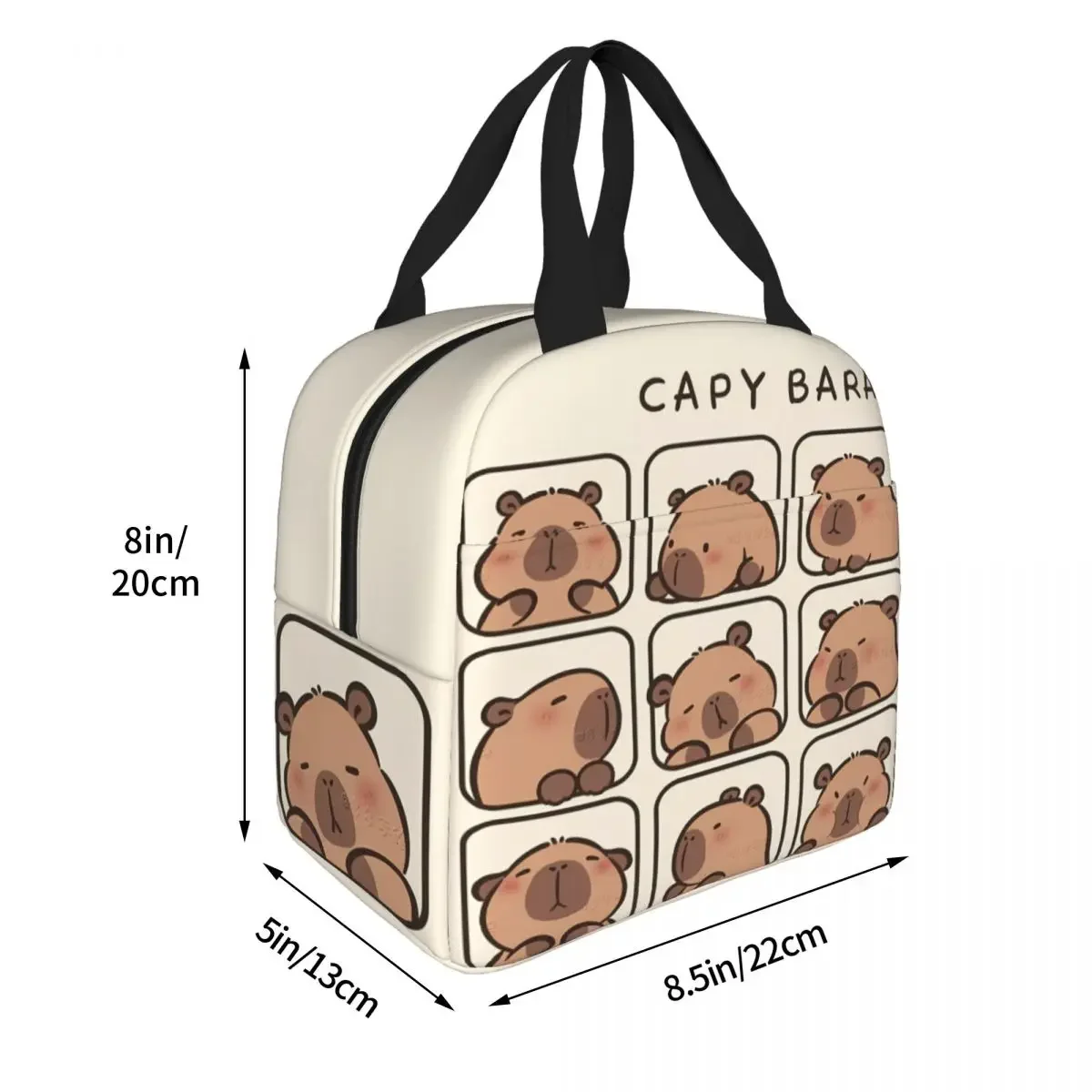 Capybara Lunch Box Cooler Thermal Food Insulated
