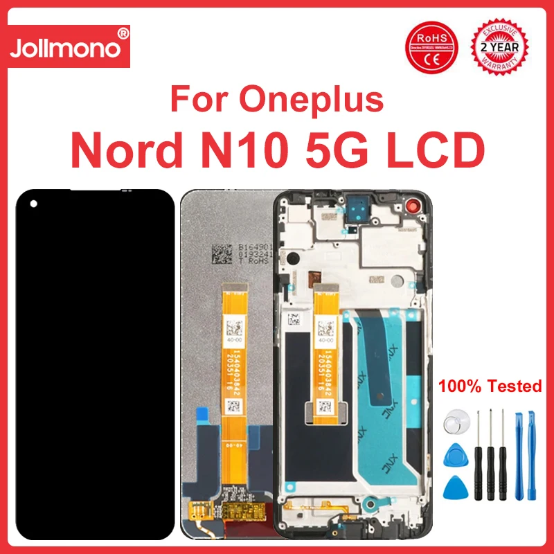 

Lcd Display For Oneplus Nord N10 5G LCD Display Screen With Frame Replacement One Plus BE2025 BE2026 BE2028 BE2029