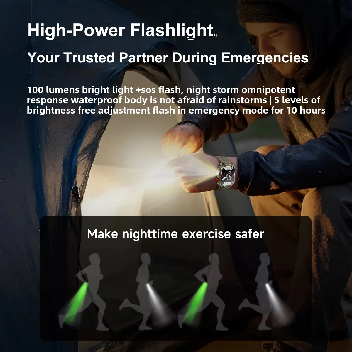 Luxury Military Smartwatch Fitness Clock Wireless Call Smart Watch Waterproof Sports Wrist Watches for Men Kids IOS Android 2026