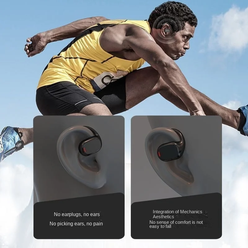 New Hanging Ear Wireless Bluetooth Headset Digital Noise Cancellation High Sound Quality Not Into The Ear Sports Game Headset