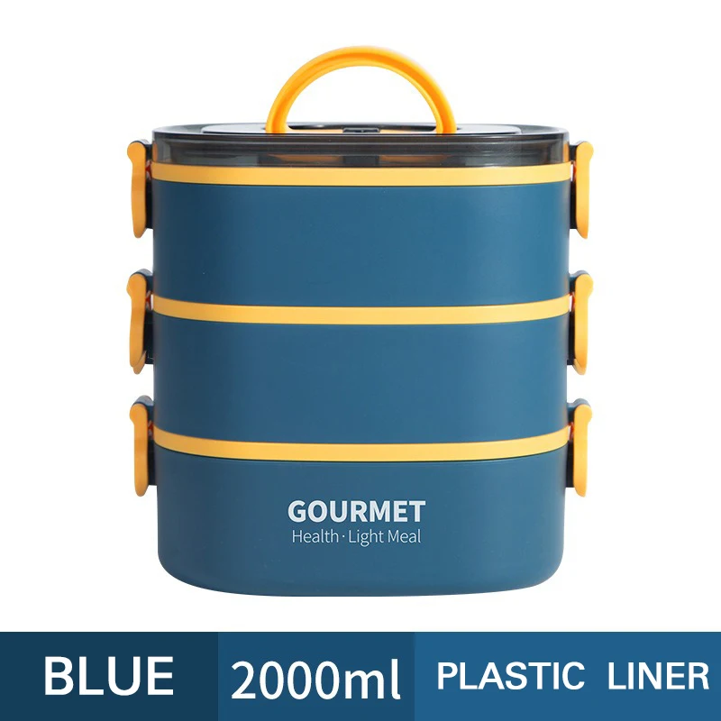 Stackable 3 Layer Leak Proof Bento Box