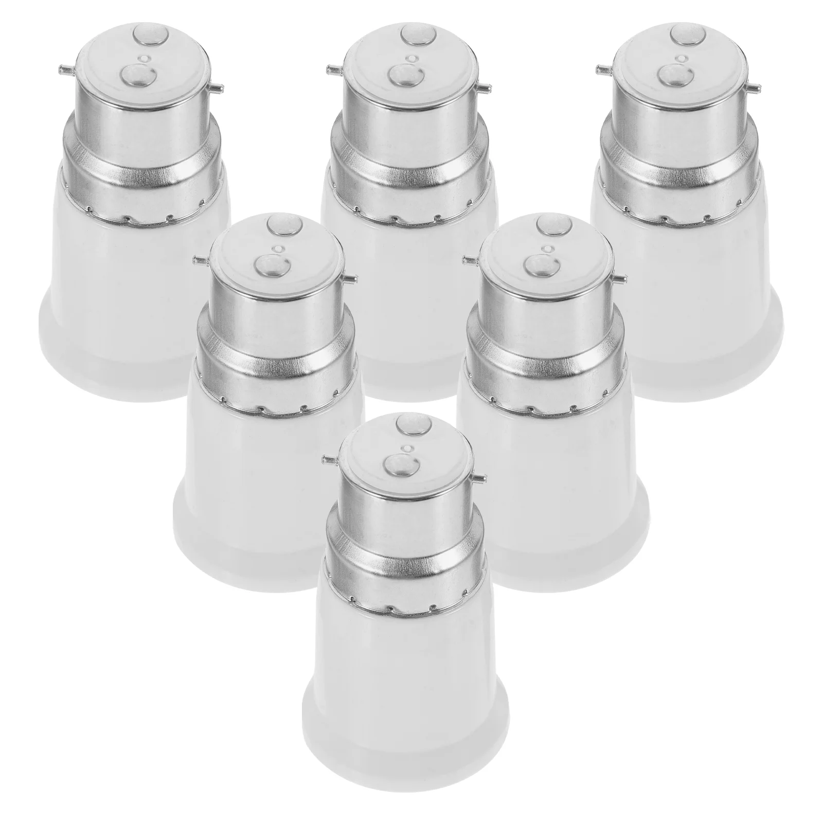 

6Pcs Socket Converter B22 to E27 Lamp Base Adapter Light Bulb Base Converter
