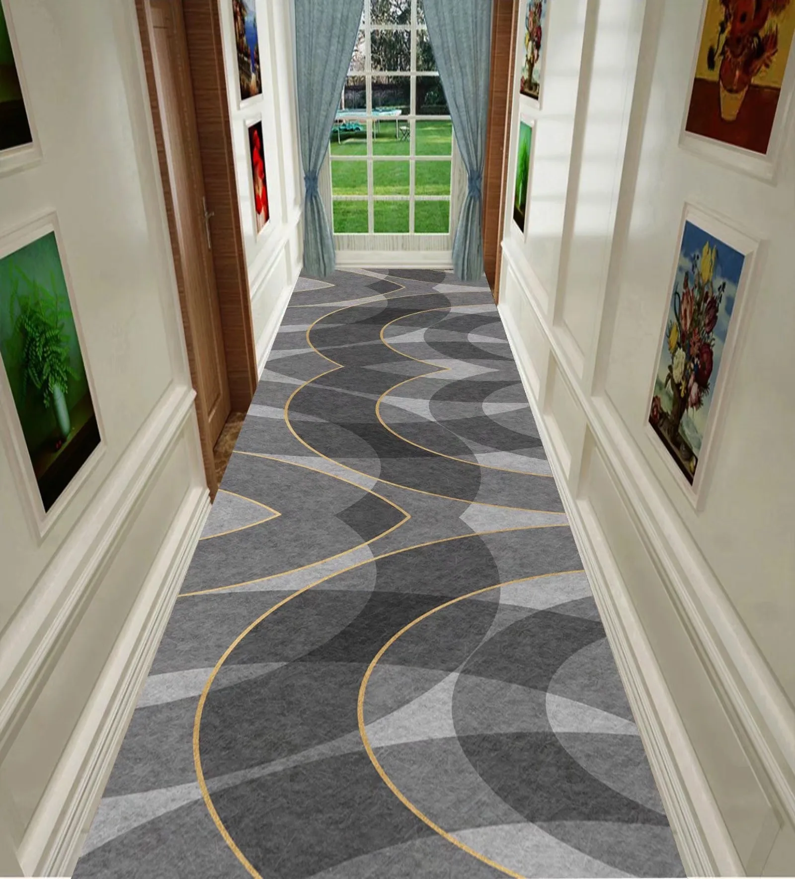 Alfombra Cocina Pasillo 60x180 Cm Lavable Resistente Manchas