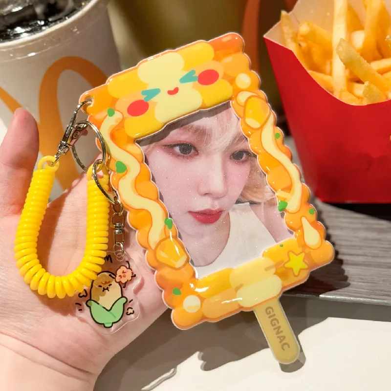 Kawaii Hamburg Photo Card Holder For School