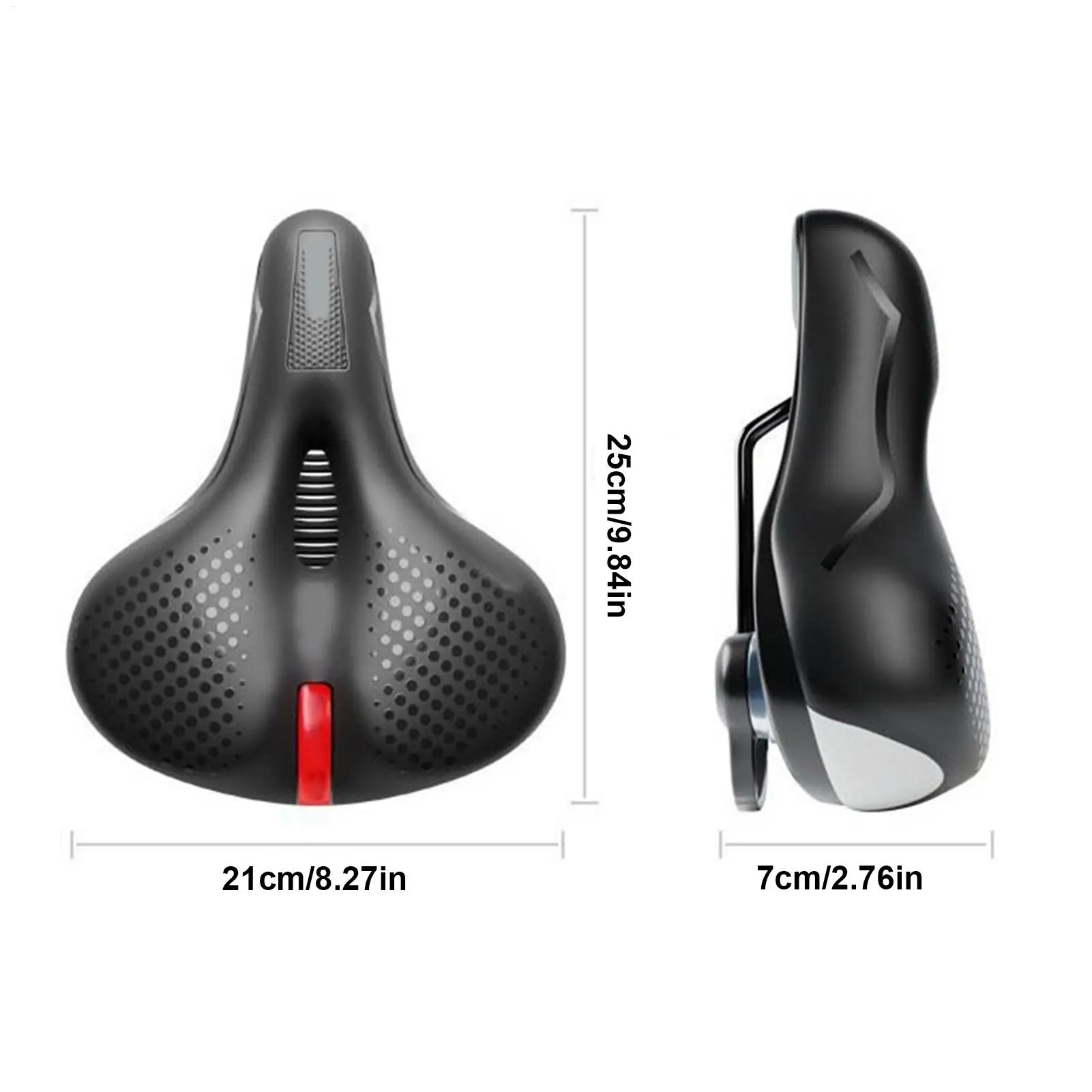 Bike Saddle Silicone Cushion Shock Absorbing Comfortable Cycling Seat Hollow Breathable Thickened Sponge Bicycle Seat
