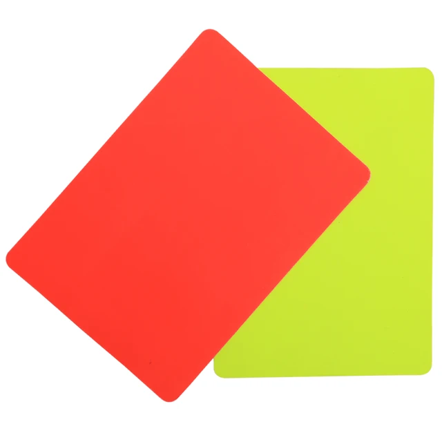 2PCS 4PCS 6PCS  Soccer Referee Red Yellow Cards Football Match RefereeReferee Tool Warning and Ejection Cards 2