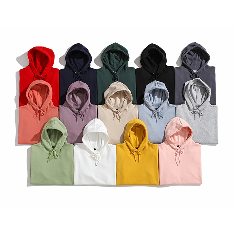 

300g gsm Healthy Pullover Mens Hooded Sweatshirt Thin Combed Double-Sided Man Cloth Blank Men Hoodie Sweatshirts For Male