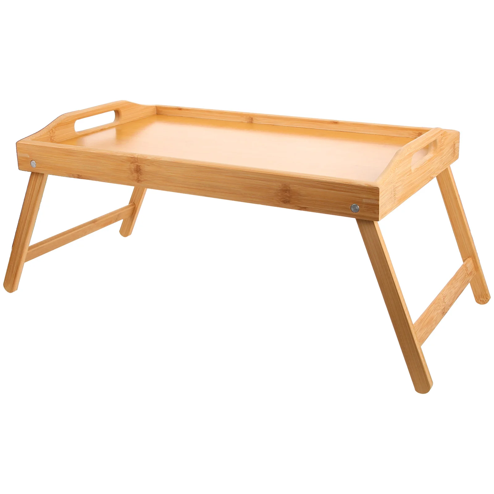 Mini Wooden Table Rectangular Folding Bed Table Small Bed Desk Portable Side Table Breakfast Serving Tray Coffee Table Home