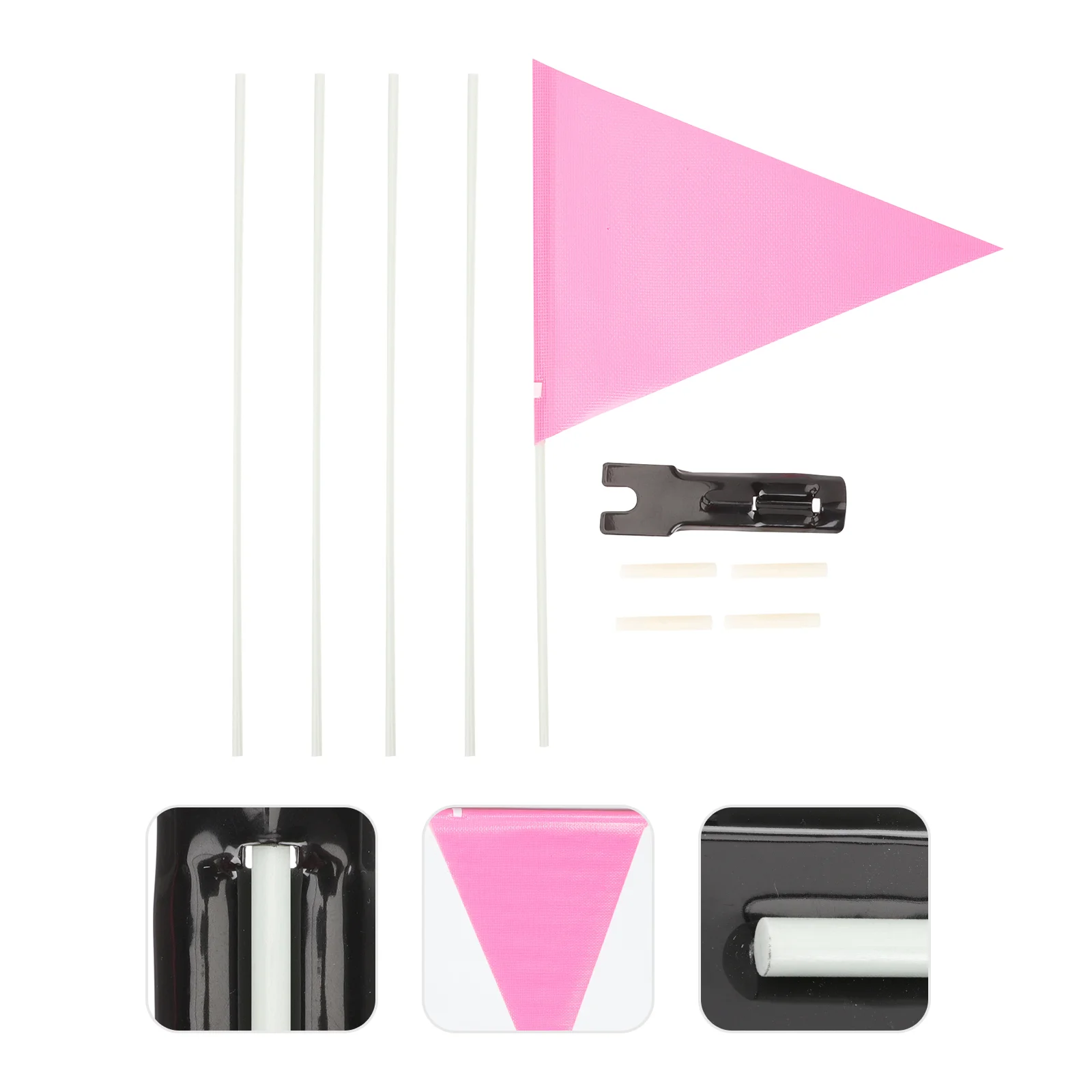 

of Multi-function Bike Security Flag Bike Flag Pole Bike Trailer Flag Fiberglass Flag Pole Adjustable Height Safety Flag