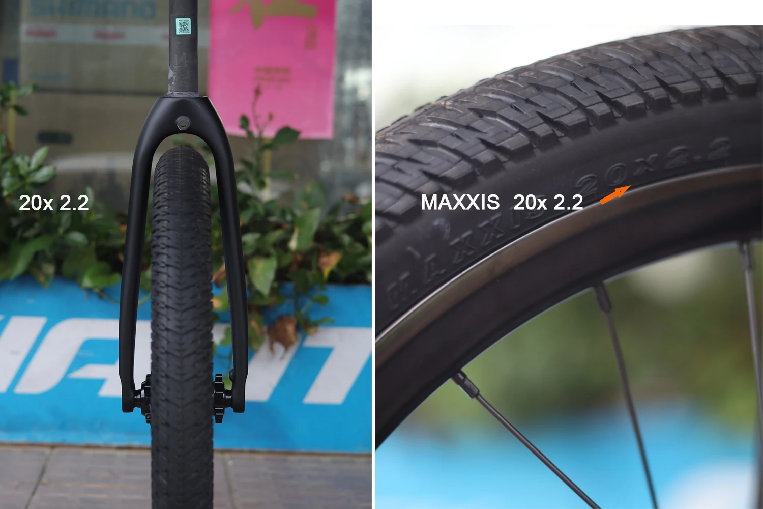 SILVEROCK 03D TA Steckachse Carbon Gabel M12 x 100 mm 20 x 2,2 406 451 Bremssattel Scheibenbremse 28,6 mm für Minivelo Folding Urban Bikes – Detail 2