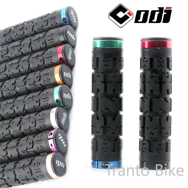Manopole Manubrio Bici Ergonomiche In Gomma TPR: Set Impugnature Antiscivolo Con Anelli Colore (Nero, Rosso, Oro, Blu, Argento) - 3