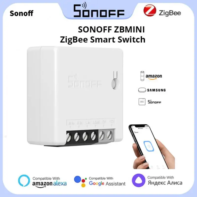 

10PCS SONOFF ZB MINI Zigbee 3.0 Smart Home Switch Relay Module DIY Two Way APP Remote Control Works With Smartthing SONOFF ZB