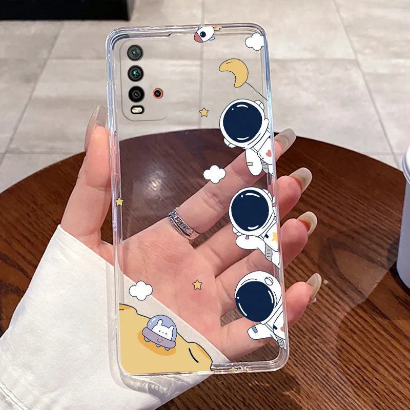 Luxury Aesthetic Transparent Cat Design Soft TPU Silicone Phone Case