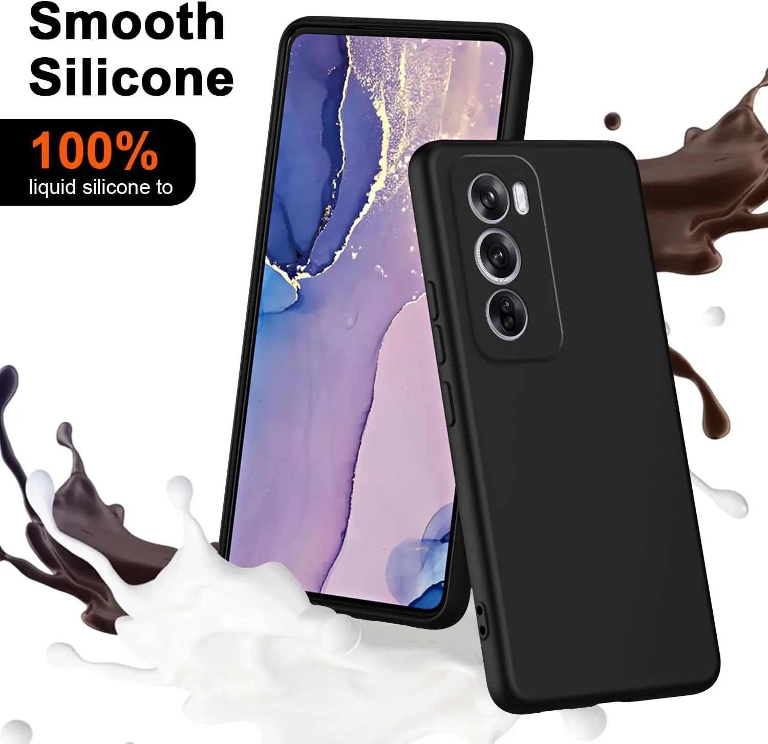 Flexible Liquid Silicone TPU Protective Phone Case Cover - Durable and Sleek Design