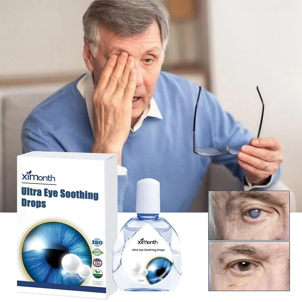Eye Drops 15ml Eyesight Improvement Relieve Vision Discomfort Itchy Blurred Dry Liquid Detox Clean