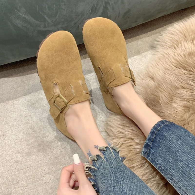 

Новинка Осень-зима модная женская обувь на плоской подошве Нескользящая Удобная однотонная женская декоративная обувь