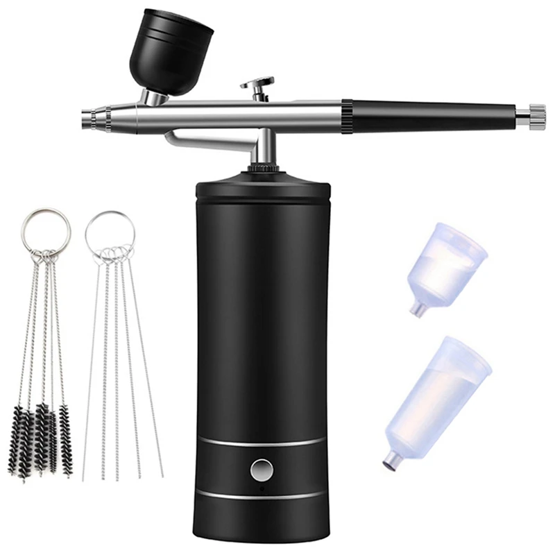 

Air Brush Kit Air Compressor Easy To Use For Model Painting Nail Art Tattoo Decorating Rechargeable Handheld Air Brush