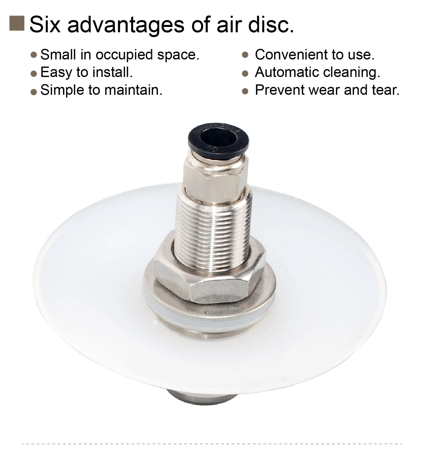 DL15 Vibrating Bin Aerator Air Pad Flow Aid Disc Stainless Steel Pneumatic Arch