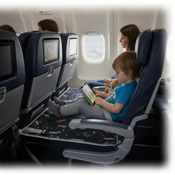 Poggiapiedi portatile per aereo da viaggio per bambini, poggiapiedi per gambe, stile amaca, poggiapiedi per bambini, prolunga per sedile letto, comodo