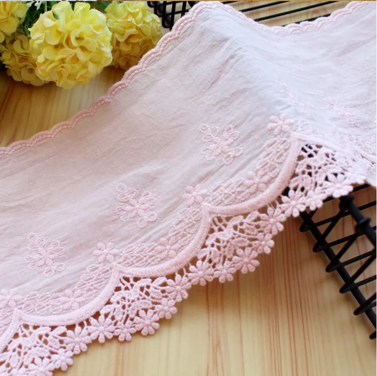 Clothing Lace Accessory Fabric DIY Home Textile Jewelry For Women's Skirt Cotton Embroidery Lace Trim Lace Fabric Lace Garment Accessories Lace Sewing Supplies Lace Accessories Lace Sewing Accessories Clothing Accessories Clothing Craft Accessories